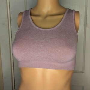 Yogalicious Butterfly Back Ring Sports Bra in Lilac Size S